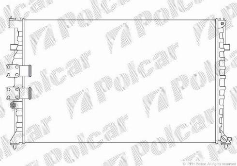 Polcar 574608A0 - Радиатор, охлаждане на двигателя vvparts.bg