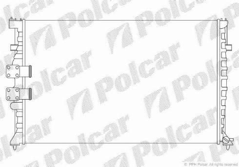 Polcar 574608A7 - Радиатор, охлаждане на двигателя vvparts.bg