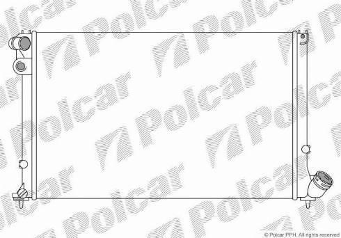 Polcar 574608B2 - Радиатор, охлаждане на двигателя vvparts.bg