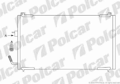 Polcar 5746K82X - Кондензатор, климатизация vvparts.bg