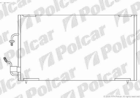 Polcar 5746K8C1 - Кондензатор, климатизация vvparts.bg