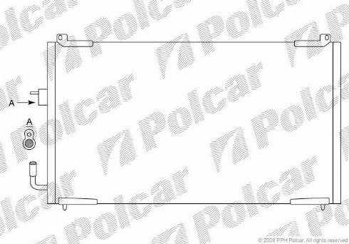 Polcar 5746K8C2 - Кондензатор, климатизация vvparts.bg