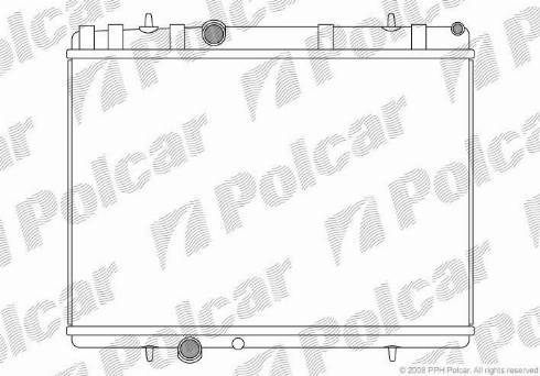 Polcar 5748085X - Радиатор, охлаждане на двигателя vvparts.bg