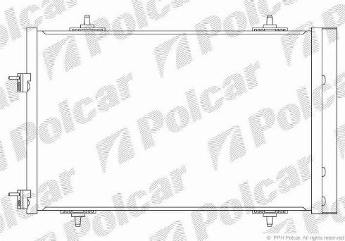 Polcar 5748K84X - Кондензатор, климатизация vvparts.bg