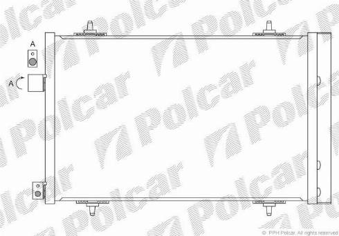 Polcar 5748K85X - Кондензатор, климатизация vvparts.bg