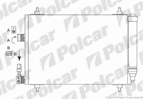 Polcar 5748K81X - Кондензатор, климатизация vvparts.bg