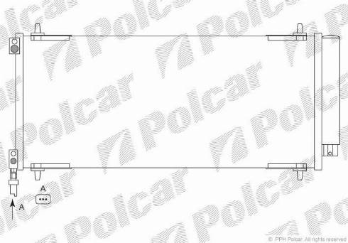 Polcar 5748K83X - Кондензатор, климатизация vvparts.bg