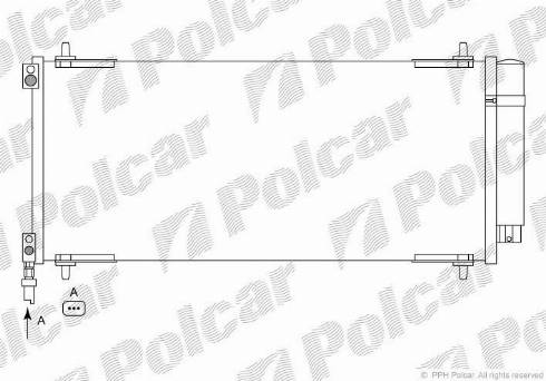 Polcar 5748K82X - Кондензатор, климатизация vvparts.bg