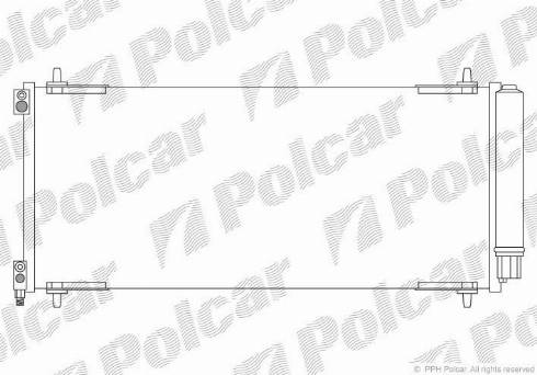 Polcar 5748K8C2 - Кондензатор, климатизация vvparts.bg