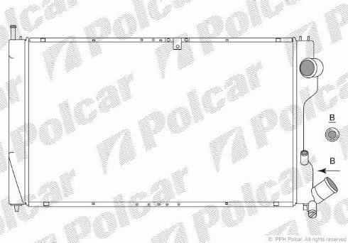 Polcar 5765084X - Радиатор, охлаждане на двигателя vvparts.bg