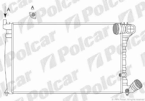 Polcar 5765085X - Радиатор, охлаждане на двигателя vvparts.bg