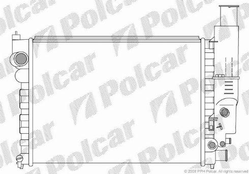 Polcar 5765081X - Радиатор, охлаждане на двигателя vvparts.bg