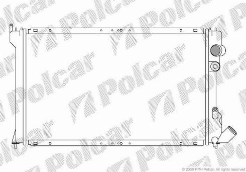 Polcar 576508A4 - Радиатор, охлаждане на двигателя vvparts.bg