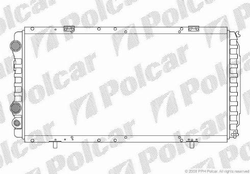 Polcar 570208A2 - Радиатор, охлаждане на двигателя vvparts.bg