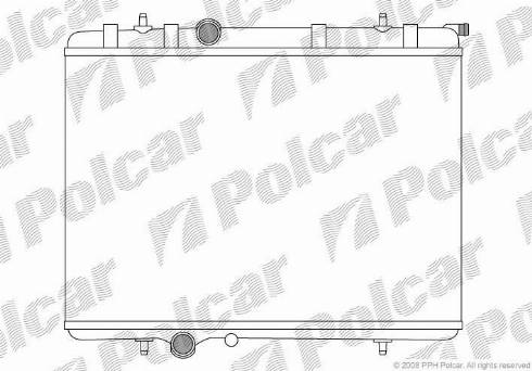 Polcar 5710088X - Радиатор, охлаждане на двигателя vvparts.bg