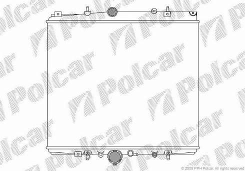 Polcar 5787081X - Радиатор, охлаждане на двигателя vvparts.bg