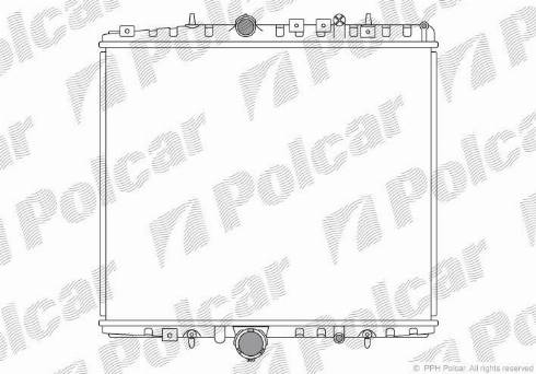 Polcar 578708-1 - Радиатор, охлаждане на двигателя vvparts.bg