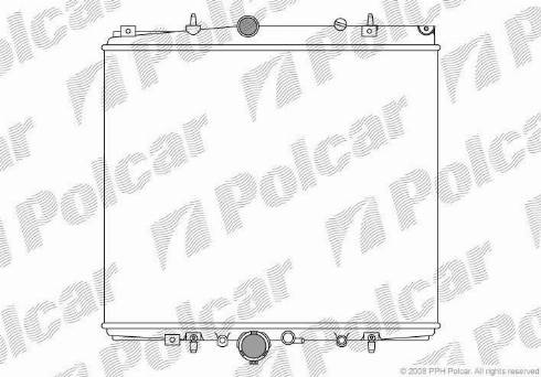 Polcar 578708A2 - Радиатор, охлаждане на двигателя vvparts.bg