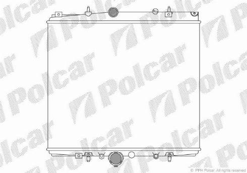 Polcar 578708A2 - Радиатор, охлаждане на двигателя vvparts.bg