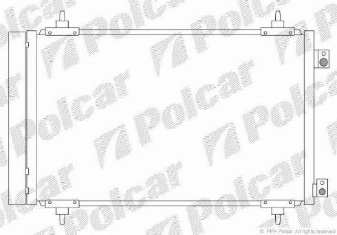 Polcar 5787K8C4S - Кондензатор, климатизация vvparts.bg