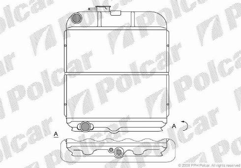 Polcar 573508-0 - Радиатор, охлаждане на двигателя vvparts.bg