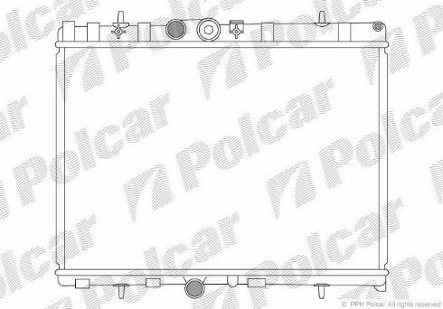 Polcar 572408-2 - Радиатор, охлаждане на двигателя vvparts.bg