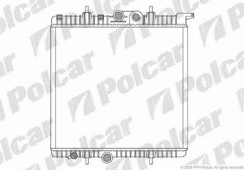 Polcar 5723081X - Радиатор, охлаждане на двигателя vvparts.bg