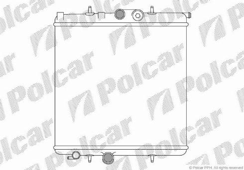 Polcar 572308A1 - Радиатор, охлаждане на двигателя vvparts.bg