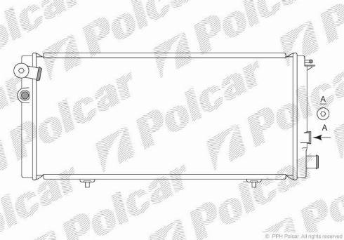 Polcar 572208-2 - Радиатор, охлаждане на двигателя vvparts.bg