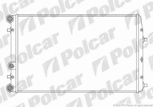 Polcar 6913085X - Радиатор, охлаждане на двигателя vvparts.bg