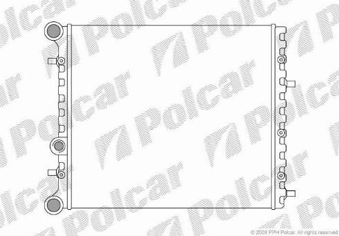 Polcar 6913081X - Радиатор, охлаждане на двигателя vvparts.bg