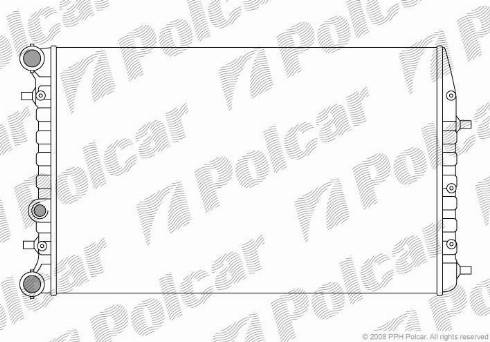 Polcar 691308-3 - Радиатор, охлаждане на двигателя vvparts.bg