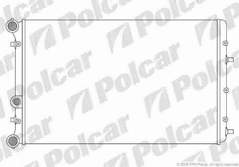 Polcar 691308-2 - Радиатор, охлаждане на двигателя vvparts.bg