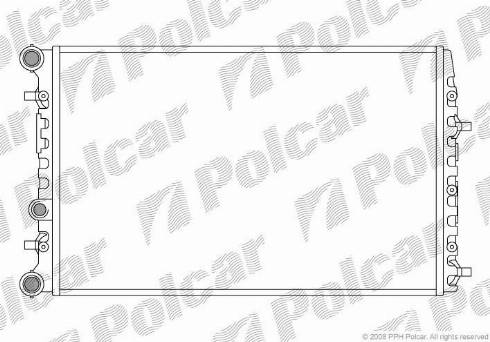 Polcar 691308A5 - Радиатор, охлаждане на двигателя vvparts.bg