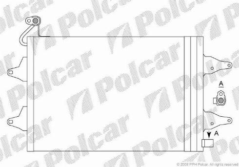 Polcar 6913K81X - Кондензатор, климатизация vvparts.bg