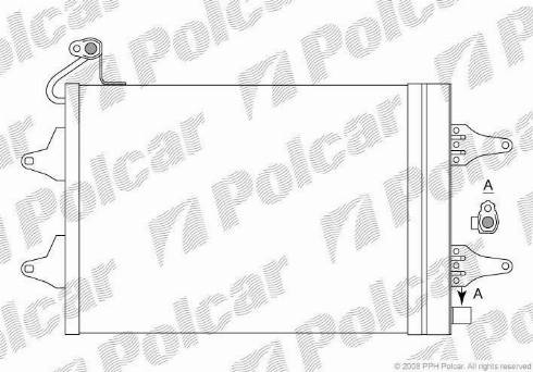 Polcar 6913K8C1 - Кондензатор, климатизация vvparts.bg