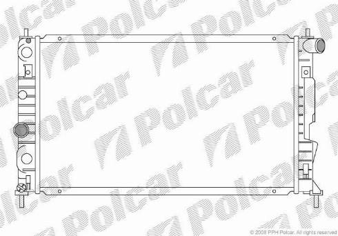 Polcar 652308-6 - Радиатор, охлаждане на двигателя vvparts.bg