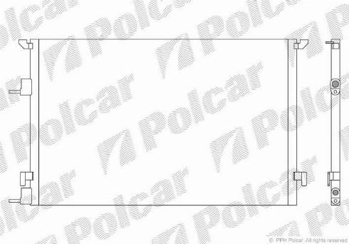 Polcar 6522K85X - Кондензатор, климатизация vvparts.bg