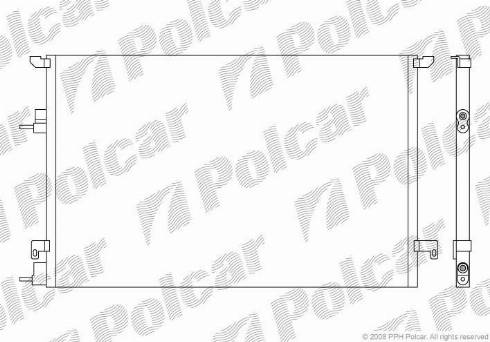 Polcar 6522K8C3 - Кондензатор, климатизация vvparts.bg