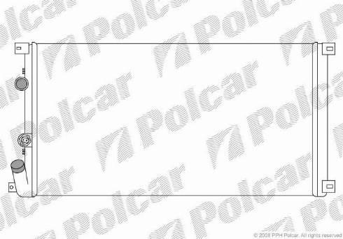 Polcar 6041084X - Радиатор, охлаждане на двигателя vvparts.bg