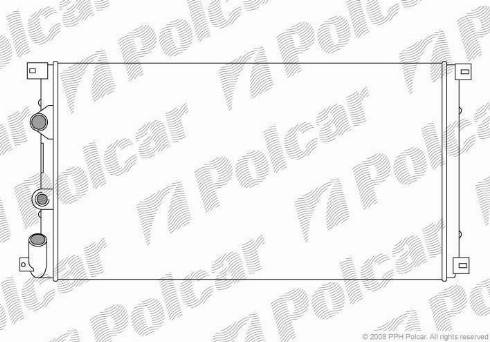 Polcar 604108A4 - Радиатор, охлаждане на двигателя vvparts.bg