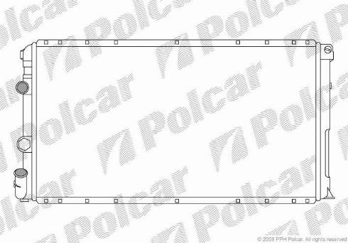 Polcar 604108-3 - Радиатор, охлаждане на двигателя vvparts.bg