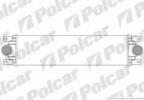 Polcar 6041J81X - Интеркулер (охладител за въздуха на турбината) vvparts.bg