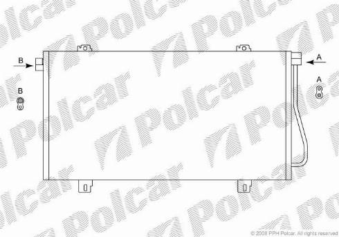 Polcar 6041K84X - Кондензатор, климатизация vvparts.bg