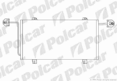 Polcar 6041K85X - Кондензатор, климатизация vvparts.bg