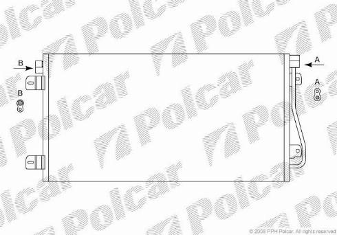 Polcar 6041K83X - Кондензатор, климатизация vvparts.bg