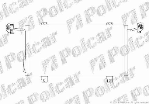 Polcar 6041K8C5 - Кондензатор, климатизация vvparts.bg