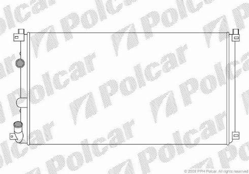 Polcar 6042081X - Радиатор, охлаждане на двигателя vvparts.bg