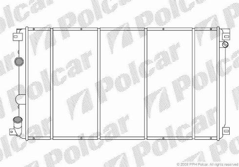 Polcar 6042083X - Радиатор, охлаждане на двигателя vvparts.bg