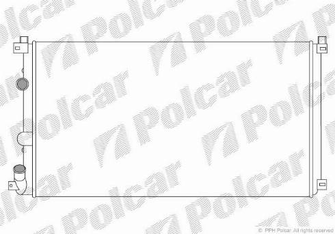 Polcar 6042082X - Радиатор, охлаждане на двигателя vvparts.bg